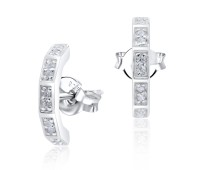 Fashion CZ Silver Stud Earring STS-3227